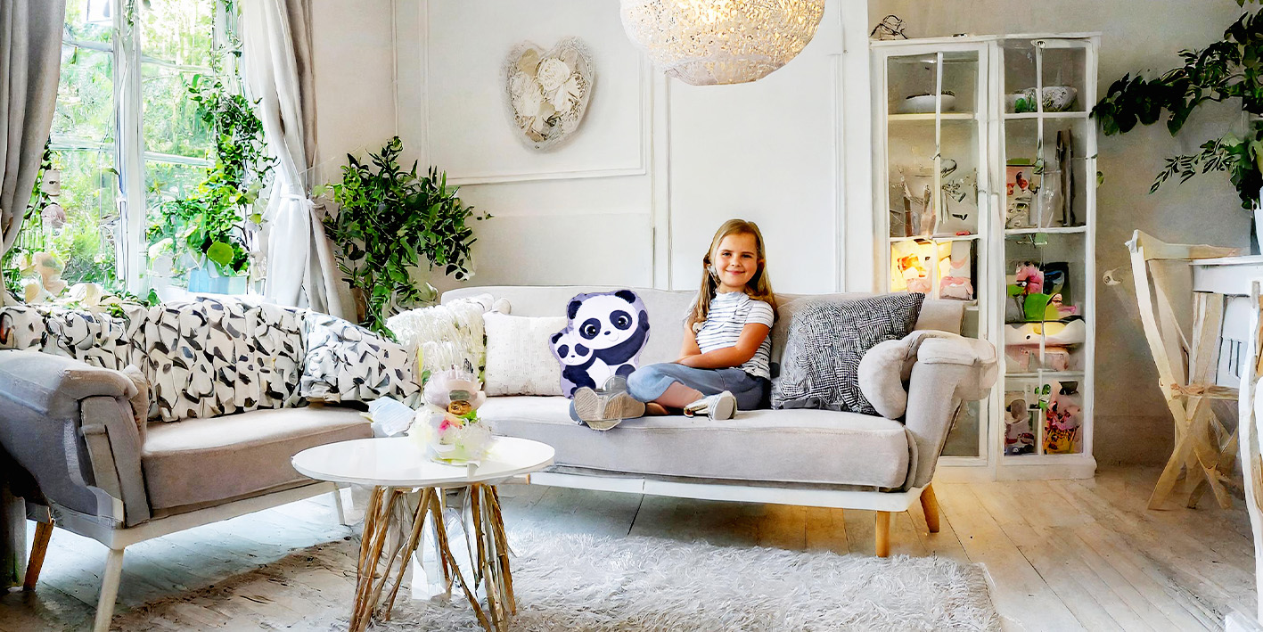 Poduszka kształtka Panda Basia